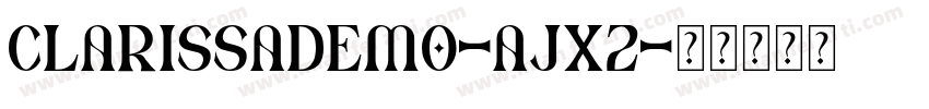 ClarissaDemo-AjX2字体转换