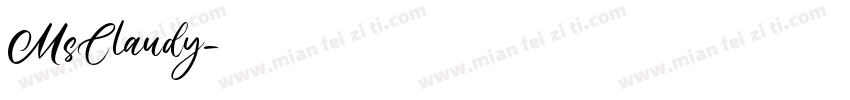 MsClaudy字体转换