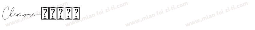 Clemore字体转换