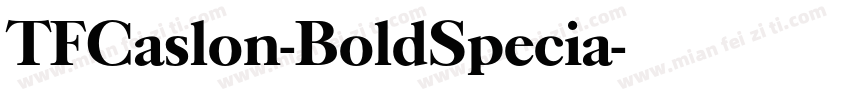 TFCaslon-BoldSpecia字体转换