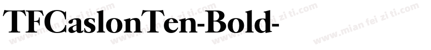 TFCaslonTen-Bold字体转换