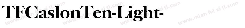 TFCaslonTen-Light字体转换