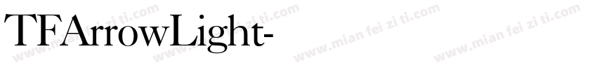 TFArrowLight字体转换
