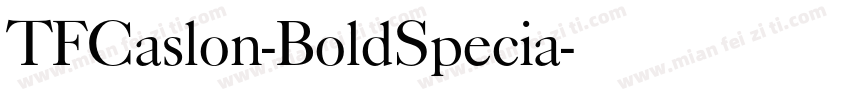 TFCaslon-BoldSpecia字体转换