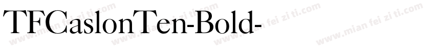 TFCaslonTen-Bold字体转换