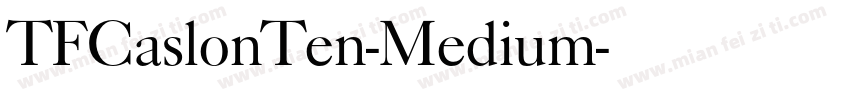 TFCaslonTen-Medium字体转换