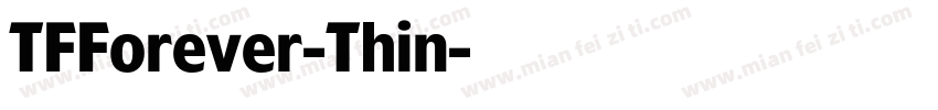 TFForever-Thin字体转换