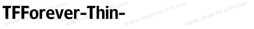 TFForever-Thin字体转换
