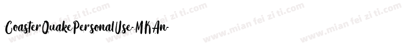 CoasterQuakePersonalUse-MKAn字体转换
