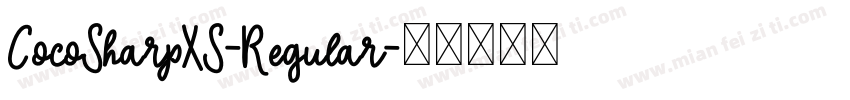 CocoSharpXS-Regular字体转换