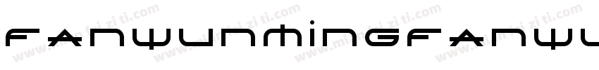FanWunMingFanWunMing字体转换