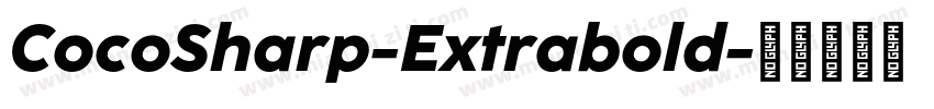 CocoSharp-Extrabold字体转换
