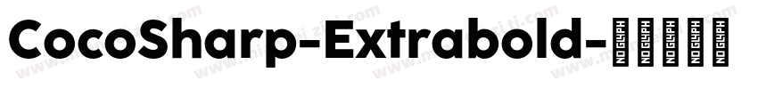 CocoSharp-Extrabold字体转换