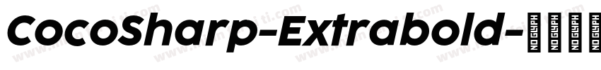 CocoSharp-Extrabold字体转换