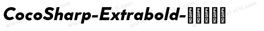 CocoSharp-Extrabold字体转换