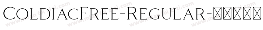 ColdiacFree-Regular字体转换