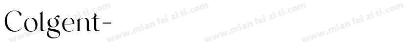 Colgent字体转换
