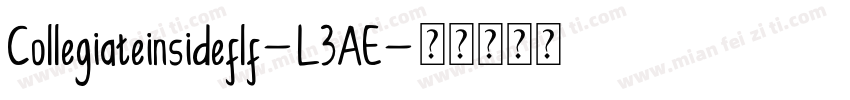 Collegiateinsideflf-L3AE字体转换