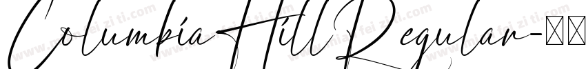 ColumbiaHillRegular字体转换