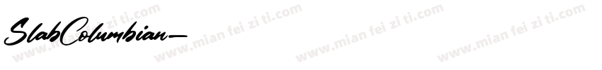 SlabColumbian字体转换