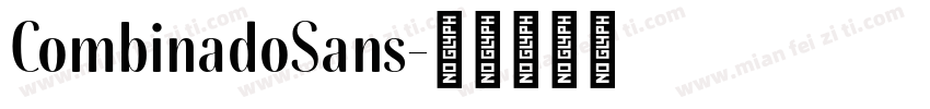 CombinadoSans字体转换