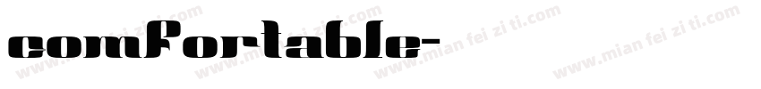 comfortable字体转换