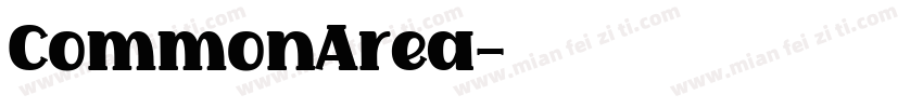 CommonArea字体转换