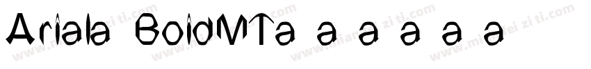Arial-BoidMT字体转换