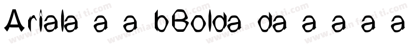 Arial205bBold5d字体转换