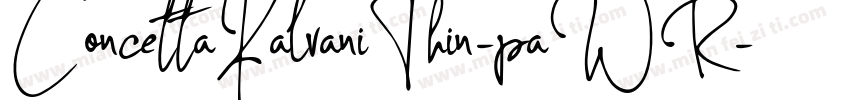 ConcettaKalvaniThin-paWR字体转换