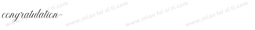 congratulation字体转换 congratulation字体转换