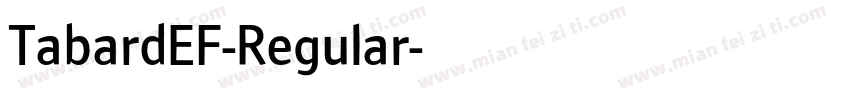 TabardEF-Regular字体转换