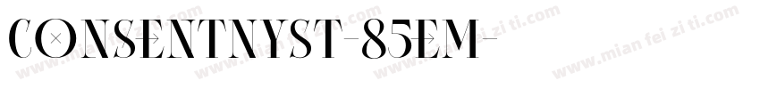 ConsentNySt-85eM字体转换