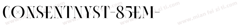 ConsentNySt-85eM字体转换