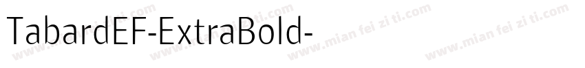 TabardEF-ExtraBold字体转换