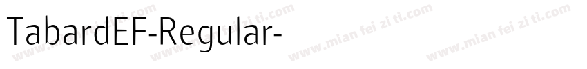 TabardEF-Regular字体转换