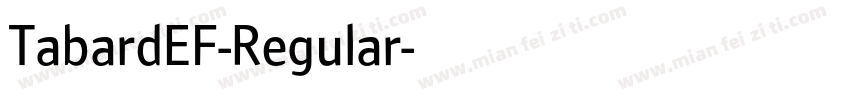 TabardEF-Regular字体转换