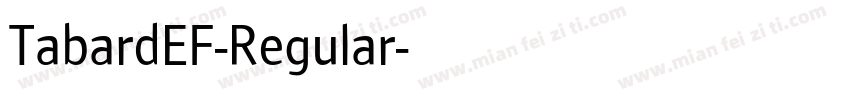 TabardEF-Regular字体转换