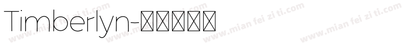 Timberlyn字体转换