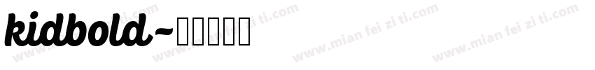 kidbold字体转换
