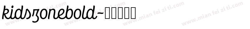 kidszonebold字体转换