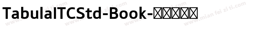 TabulaITCStd-Book字体转换