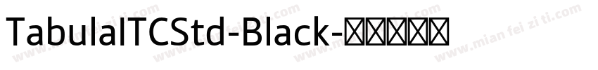 TabulaITCStd-Black字体转换