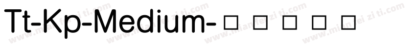 Tt-Kp-Medium字体转换