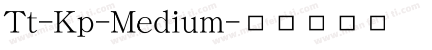 Tt-Kp-Medium字体转换