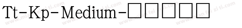 Tt-Kp-Medium字体转换