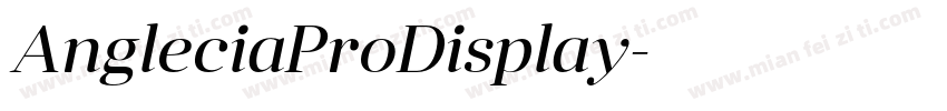 AngleciaProDisplay字体转换