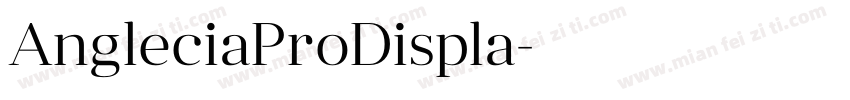 AngleciaProDispla字体转换