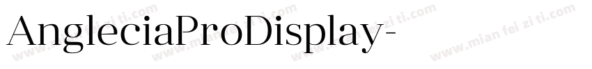 AngleciaProDisplay字体转换