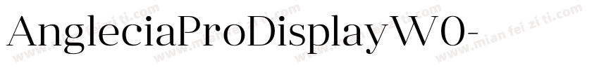 AngleciaProDisplayW0字体转换